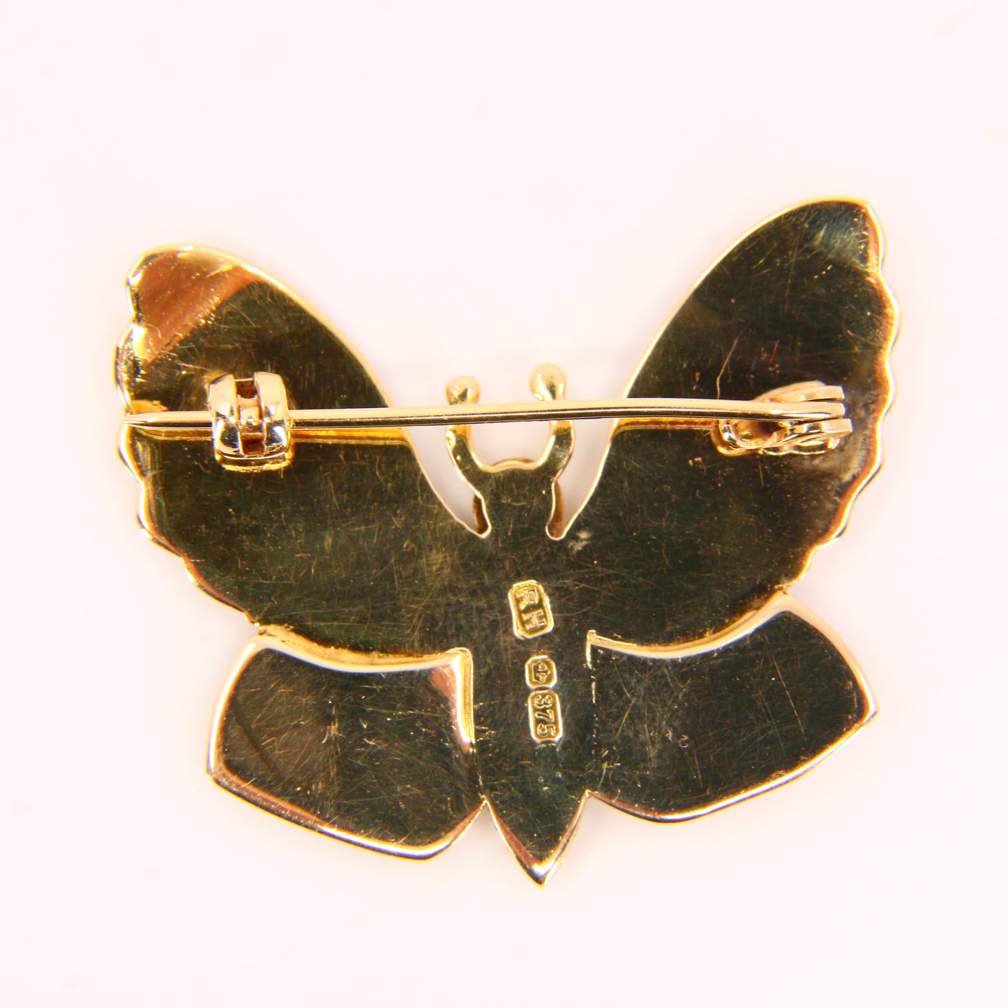 Vintage 9ct Butterfly Brooch Detailed 9 Carat Hallmarked Yellow Gold Boxed Gift