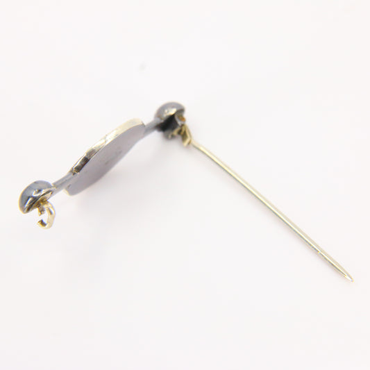 Vintage Silver Artisan Brooch Chinese "Blessing" Brooch Fine Jewellery