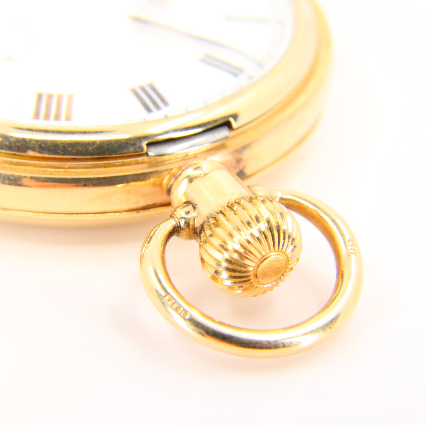 Vintage 9 Carat Half Hunter Pocket Watch Roldor 17 Jewel Hallmarked