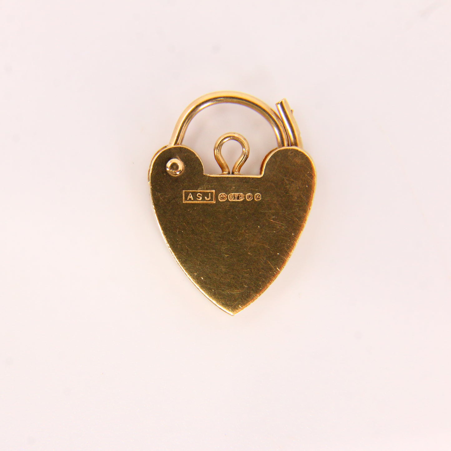 Vintage 9ct Gold Heart Padlock Charm – Hallmarked Solid Gold Gift