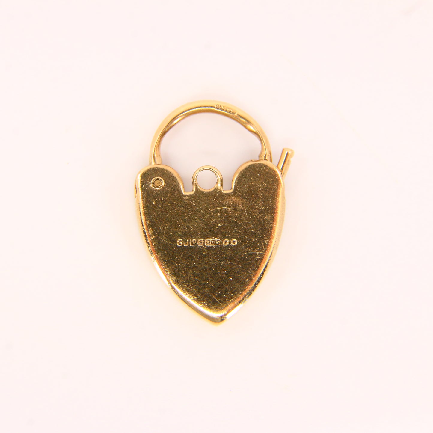 Vintage 9ct Gold Heart Padlock Charm –Georg Jensen Hallmarked Solid Gold Gift