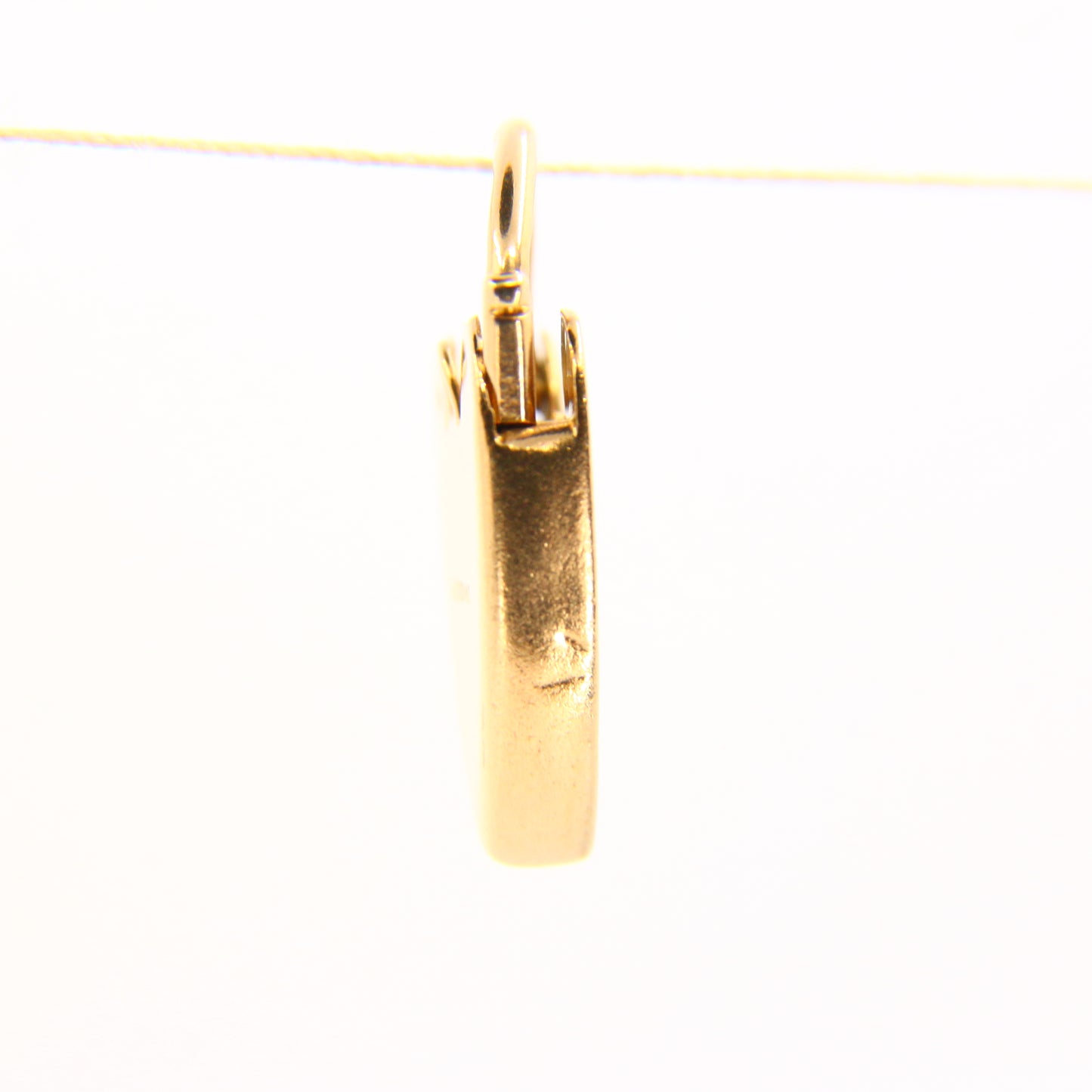 Vintage 9ct Gold Heart Padlock Charm –Georg Jensen Hallmarked Solid Gold Gift