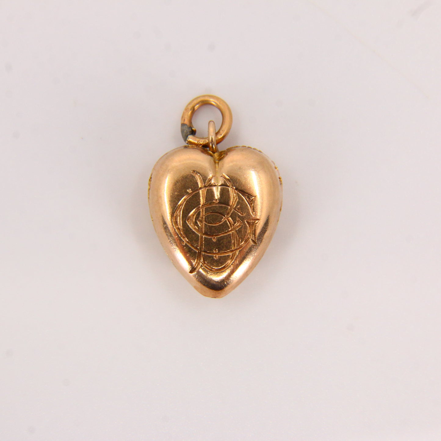 Vintage 9ct Gold Puff Heart Charm – Solid Gold Charm Gift