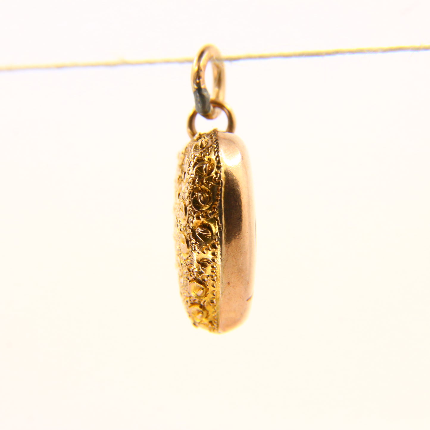 Vintage 9ct Gold Puff Heart Charm – Solid Gold Charm Gift