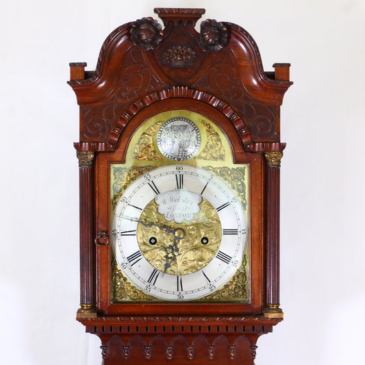 Antique Georgian 8-Day Striking Mahogany Longcase Clock – Webster London c.1920
