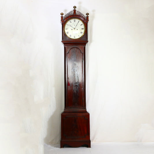 Antique Regency English Mahogany Longcase Clock 8-day Striking Richard Morse