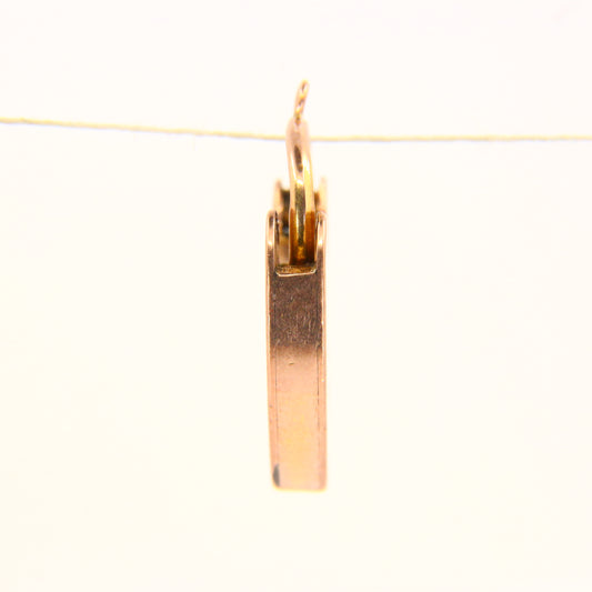 Vintage 9ct Heart Lock Gold Charm Padlock Closer Pendant Hallmarked Gifts Crafts