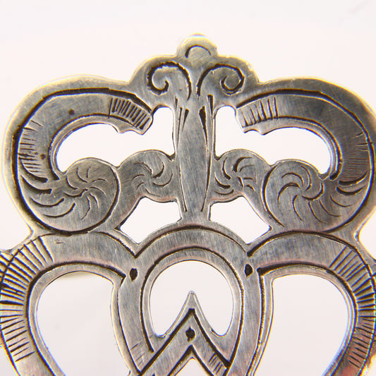 Vintage Ola Gorie Sterling Silver Edinburgh Hallmarked Luckenbooth Brooch Celtic