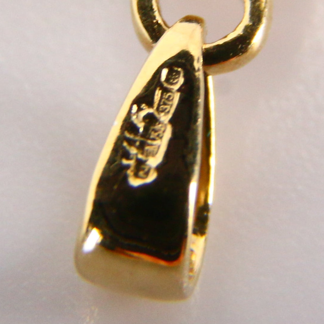 Vintage 9ct Hallmarked Gold Celtic Cross Pendant | Diamond Set Charm