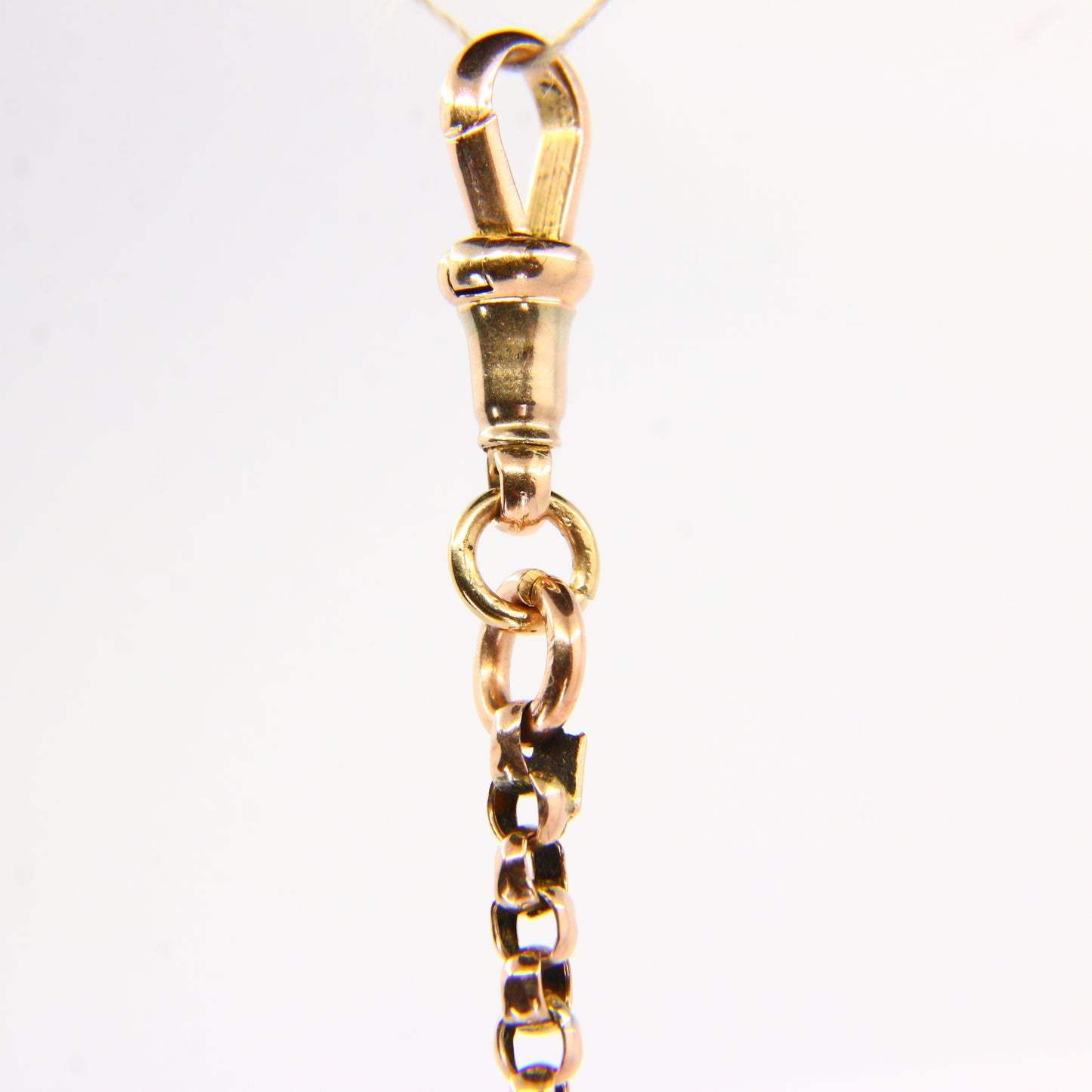 Antique 9ct Gold Albertina Chain 9" with T Bar & Tassel Victorian Bracelet