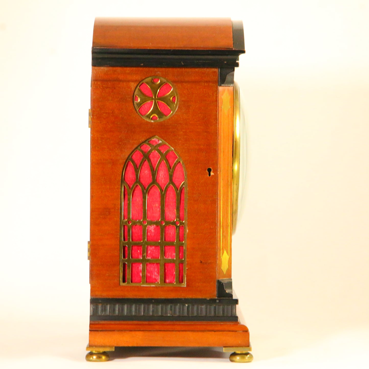 Antique Clock Mahogany Bracket Clock Charles Frodsham of London Circa 1900 Serviced & Running Mantel Clock