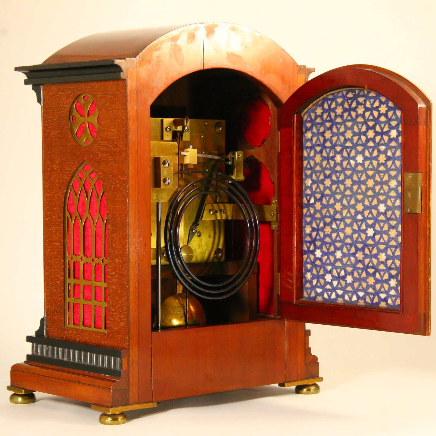 Antique Clock Mahogany Bracket Clock Charles Frodsham of London Circa 1900 Serviced & Running Mantel Clock