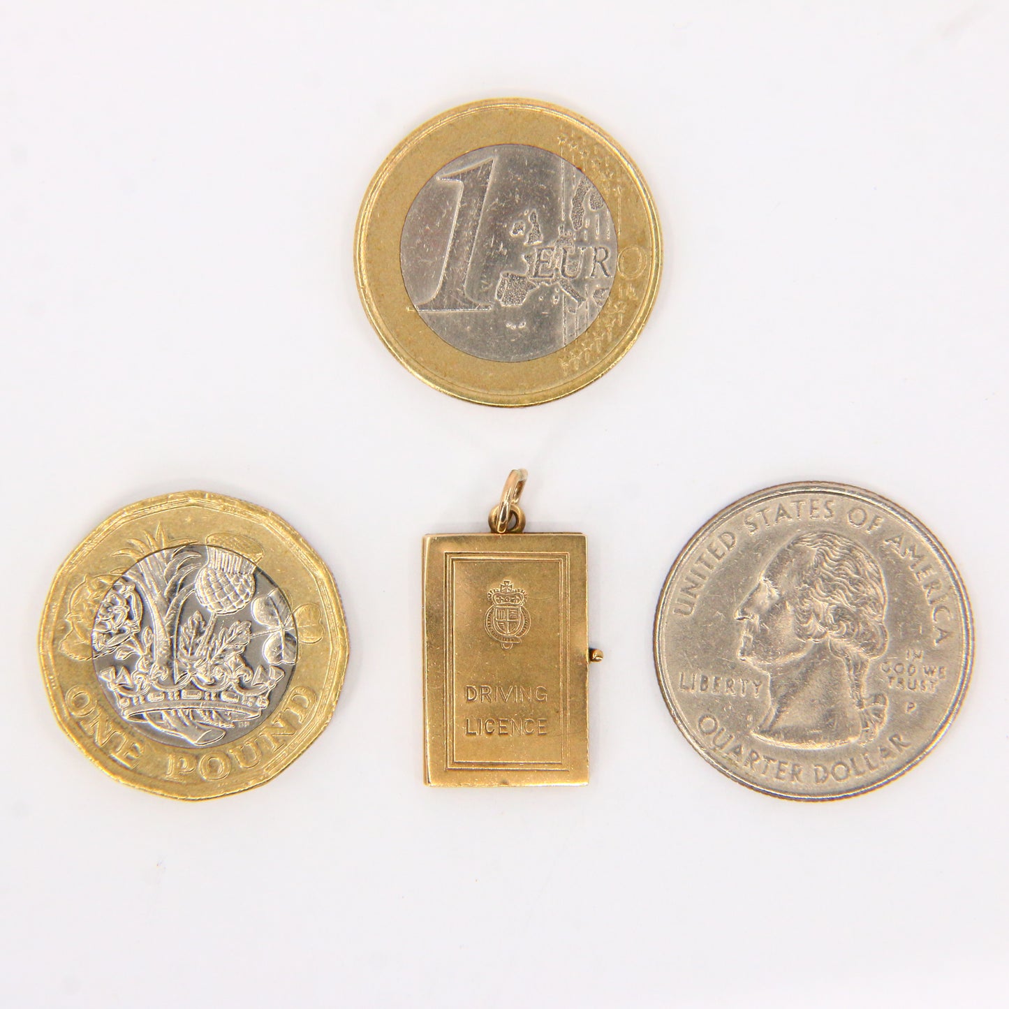 Vintage 9ct Hallmarked Gold Driver’s Licence Charm | UK New Driver Pendant