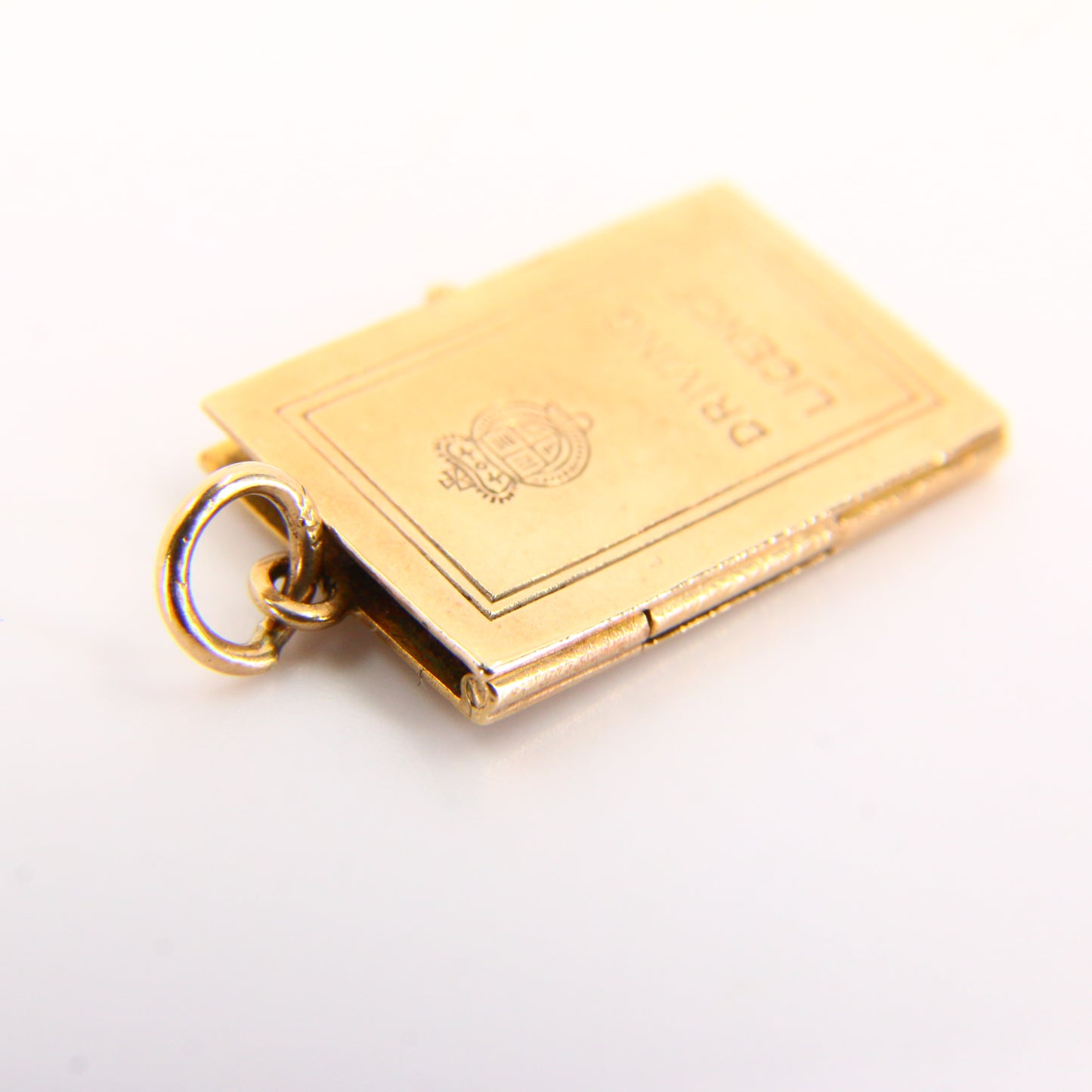 Vintage 9ct Hallmarked Gold Driver’s Licence Charm | UK New Driver Pendant