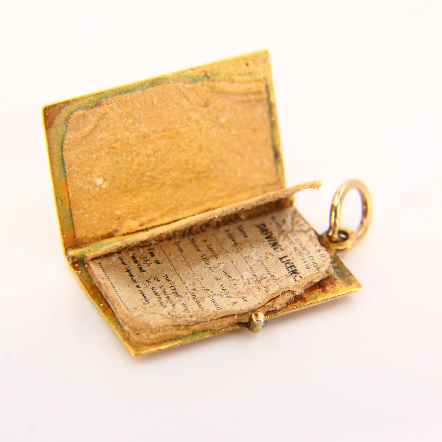 Vintage 9ct Hallmarked Gold Driver’s Licence Charm | UK New Driver Pendant