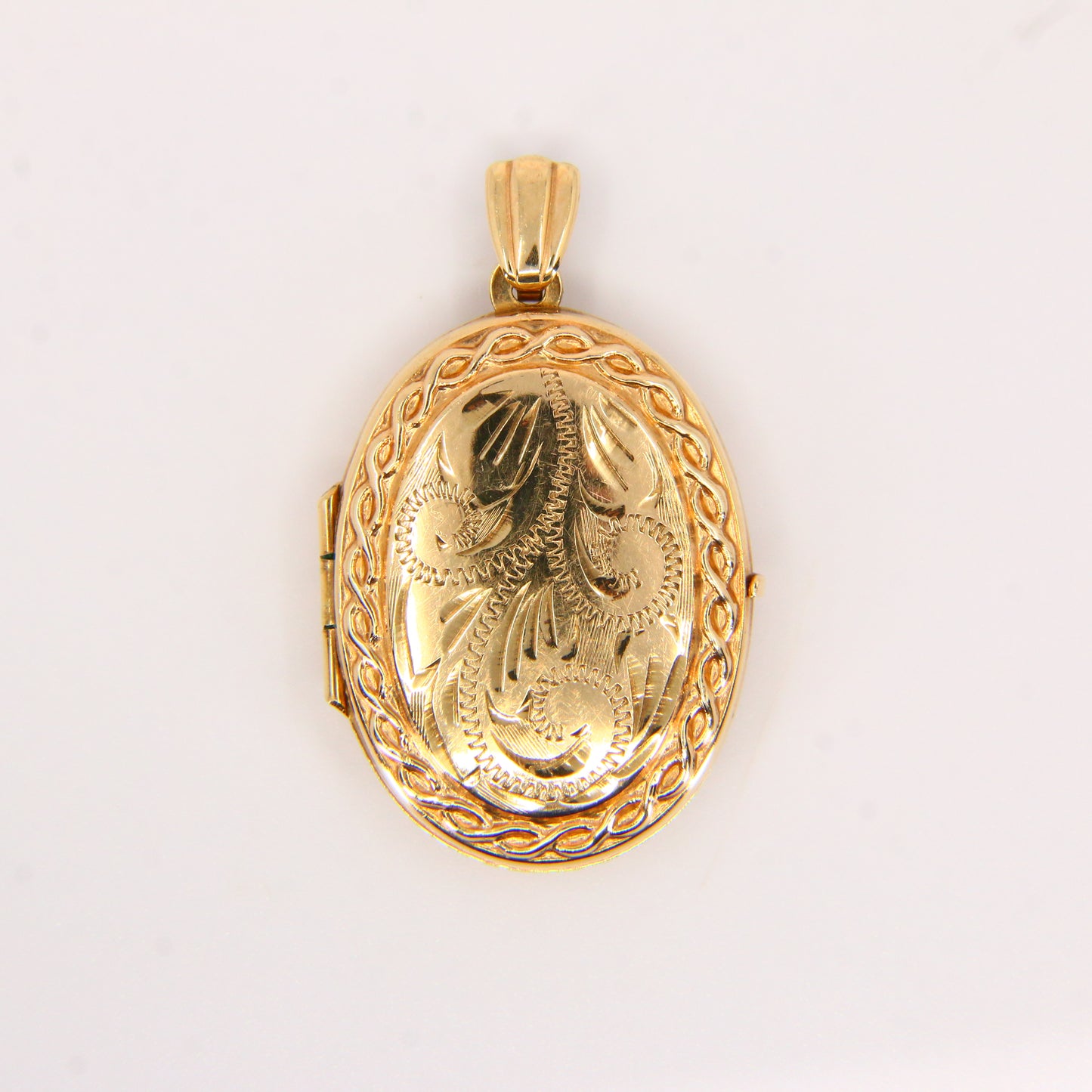 Vintage 9ct Hallmarked Gold Double Locket Pendant | 4 Photo Compartments