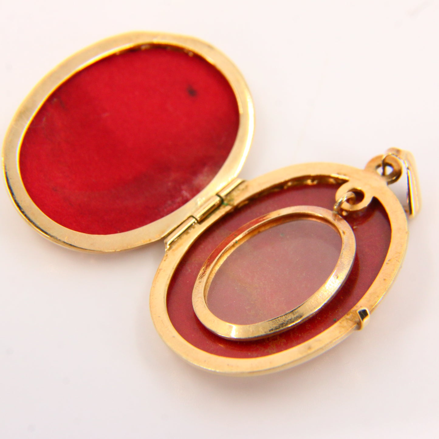 Vintage 9ct Hallmarked Gold Double Locket Pendant | 4 Photo Compartments