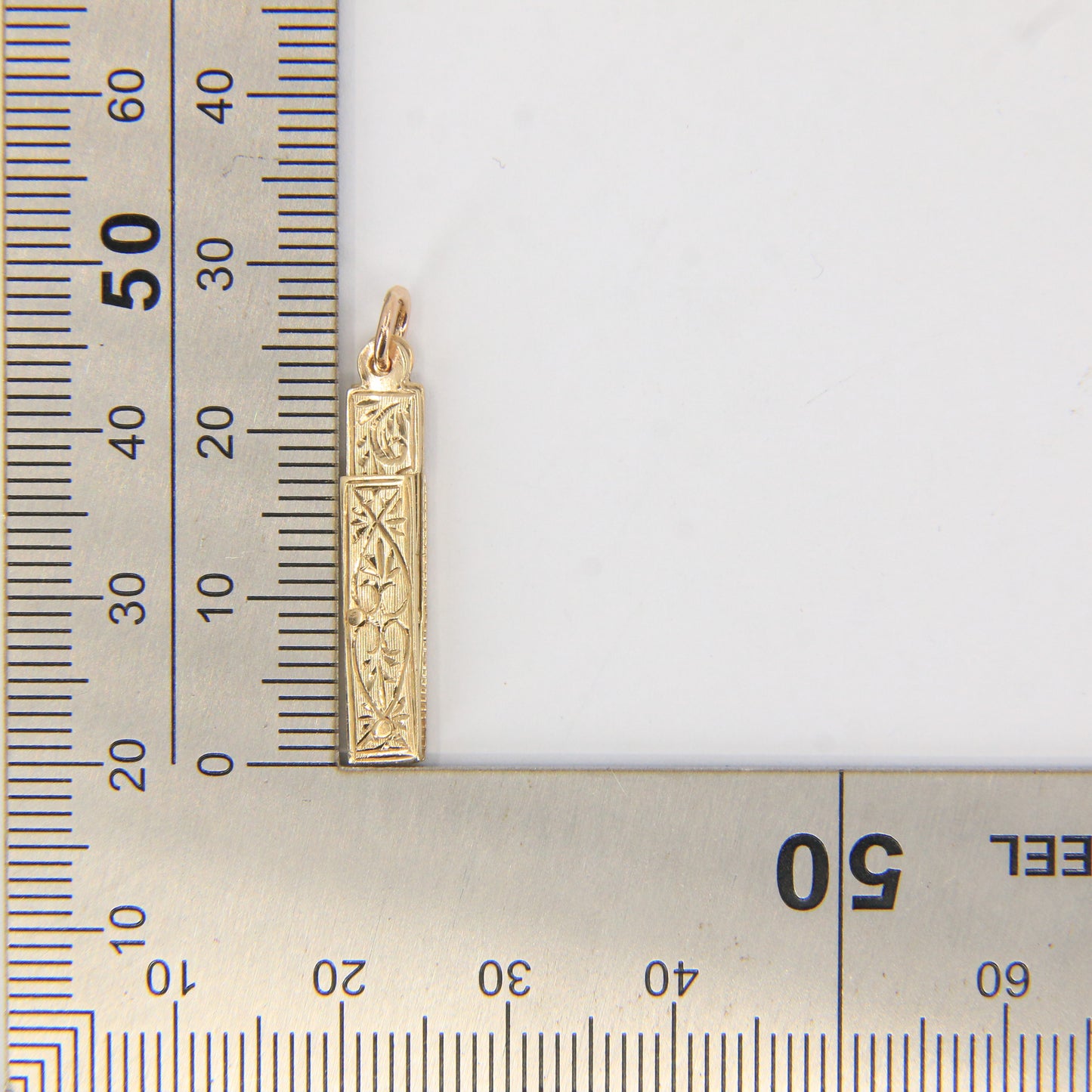 Vintage 9ct Gold Hallmarked Masonic Folding Pendant Compass Square Freemason