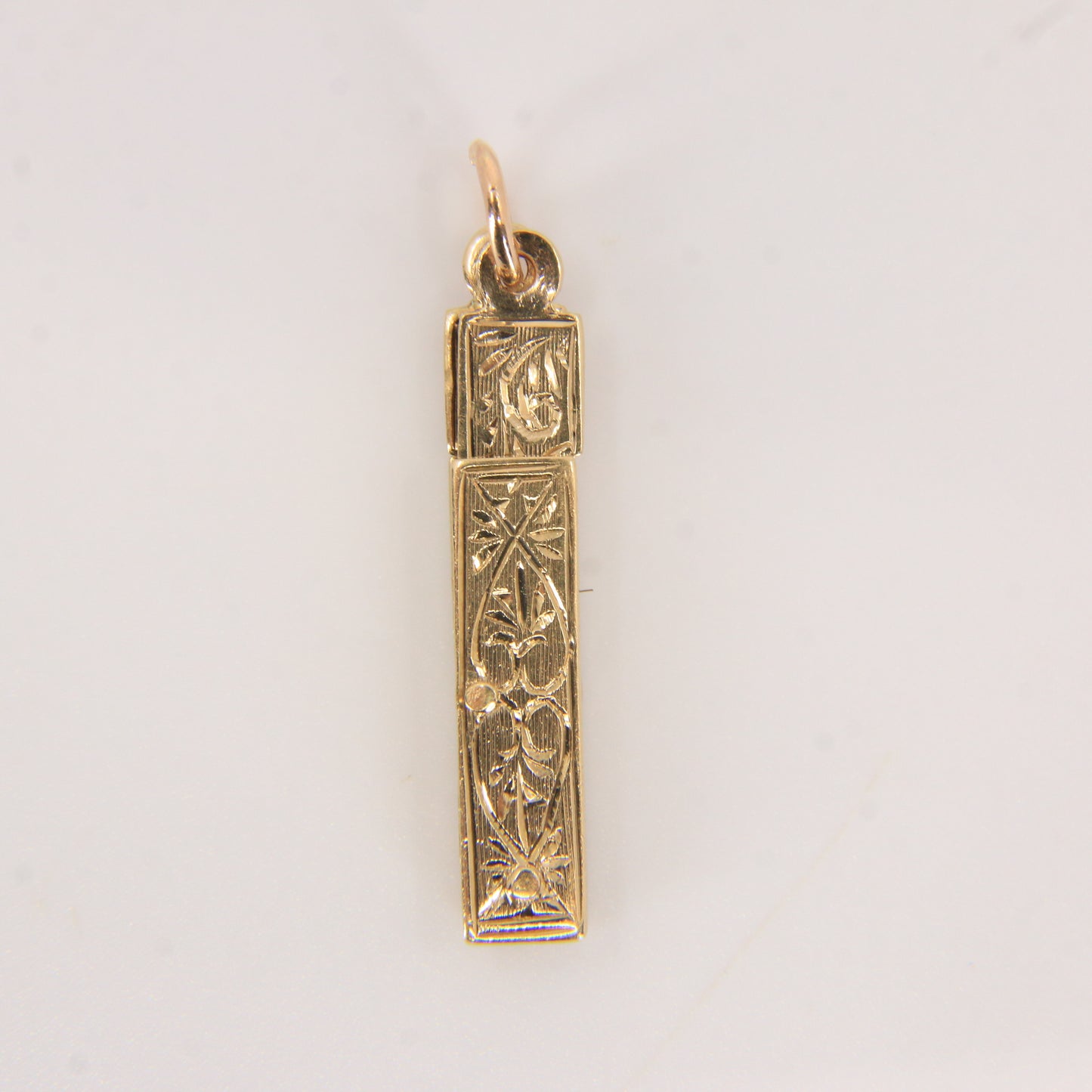 Vintage 9ct Gold Hallmarked Masonic Folding Pendant Compass Square Freemason