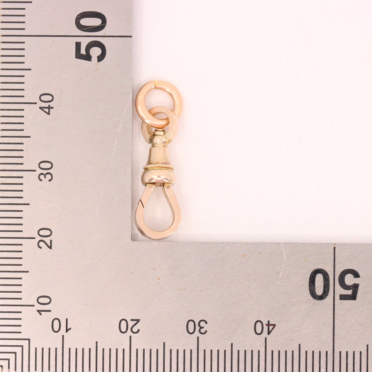 Antique 9ct Hallmarked Yellow Gold Swivel Dog Clip Clasp Jewellery Making Finding
