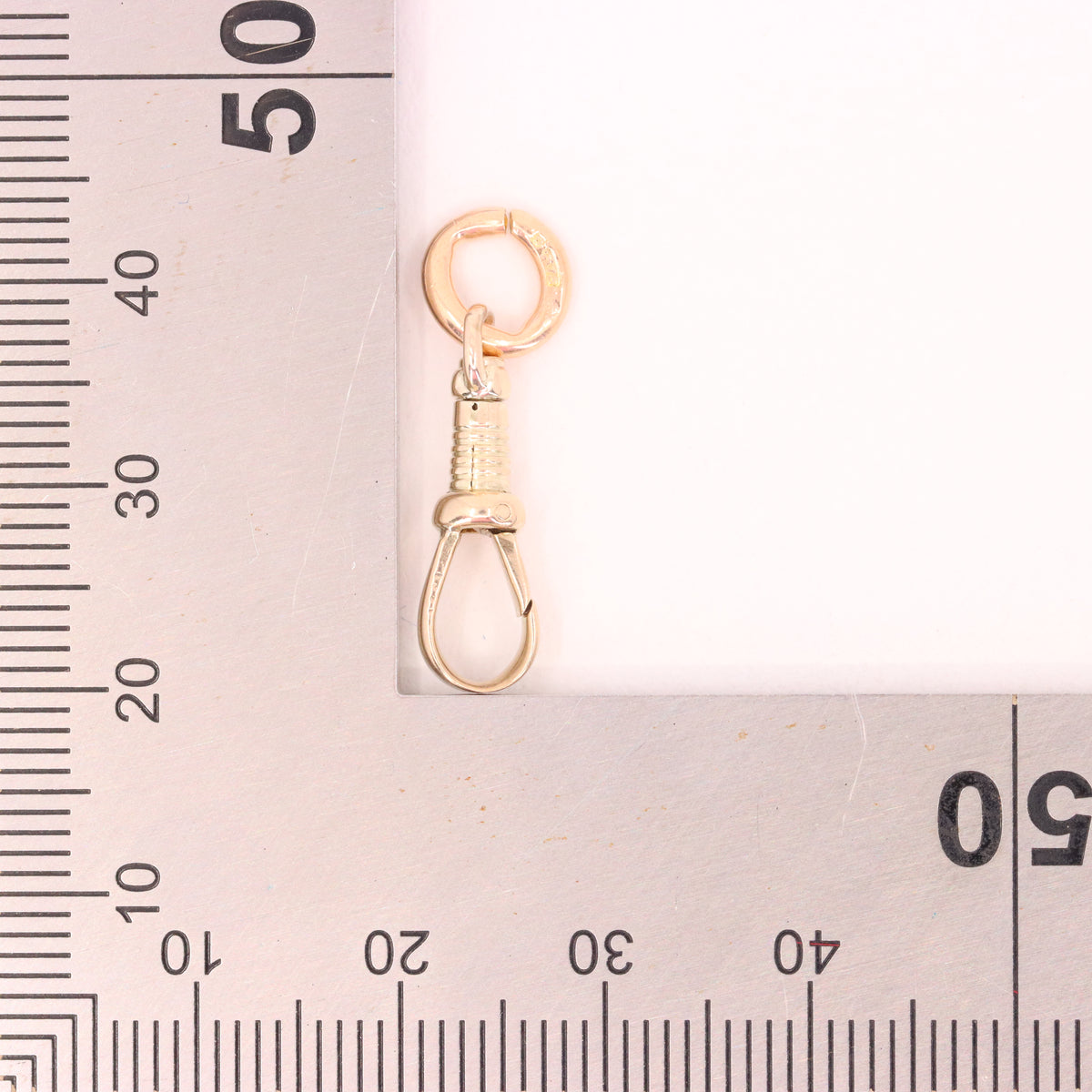 Vintage 9ct Hallmarked Yellow Gold Swivel Dog Clip Jewellery Making Finding