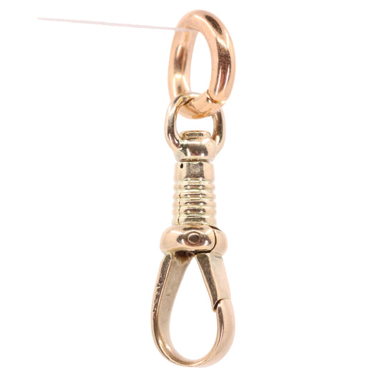 Vintage 9ct Hallmarked Yellow Gold Swivel Dog Clip Jewellery Making Finding