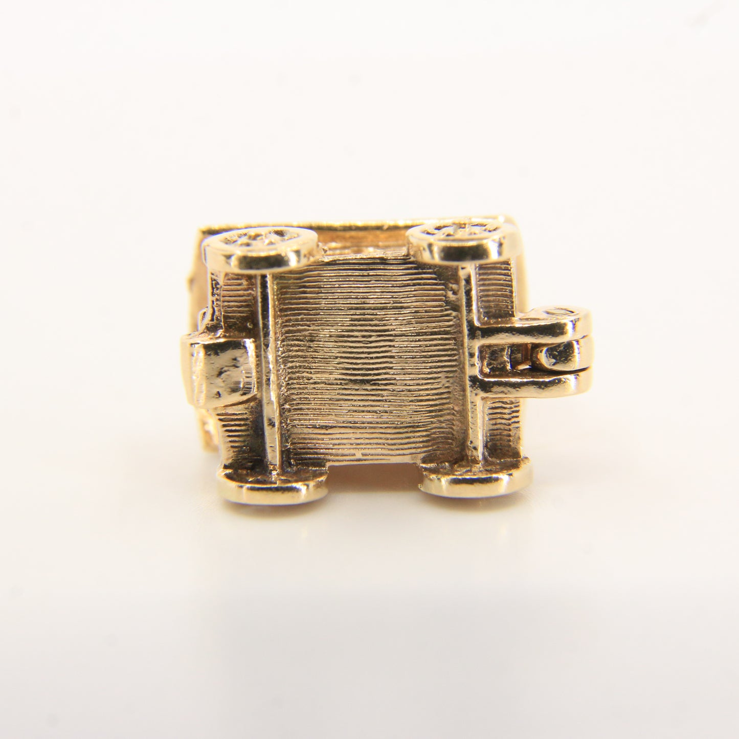 Vintage 9ct Hallmarked Gold Gypsy Wagon Charm | Opening Fortune Pendant
