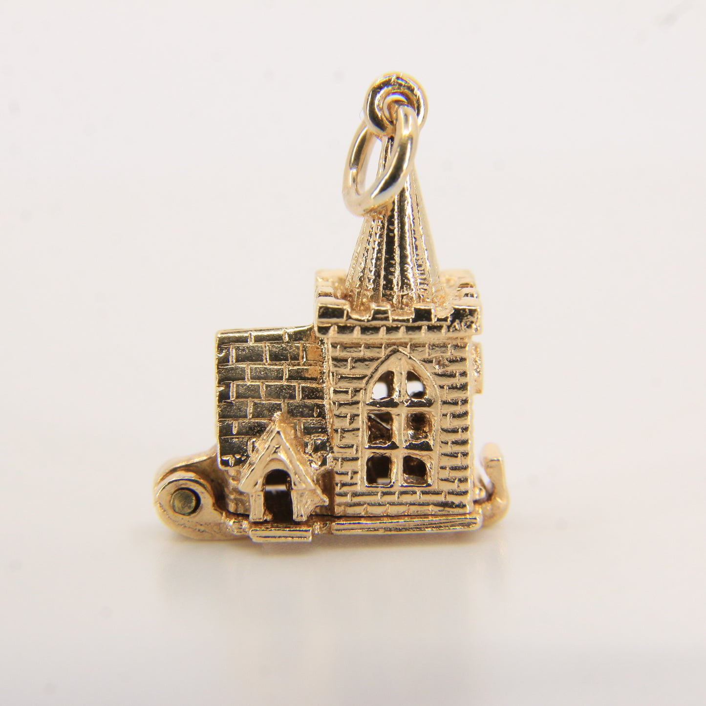 Vintage 9ct Hallmarked Gold Wedding Church Charm | Opening Pendant