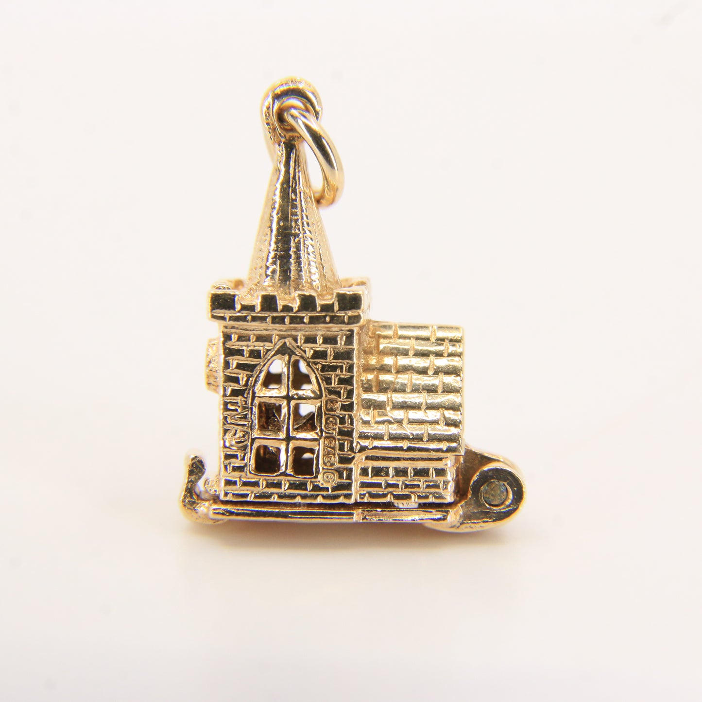 Vintage 9ct Hallmarked Gold Wedding Church Charm | Opening Pendant