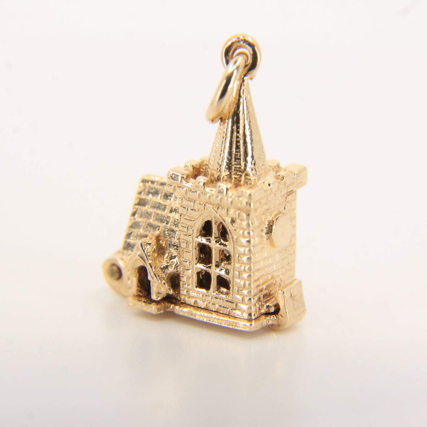 Vintage 9ct Hallmarked Gold Wedding Church Charm | Opening Pendant