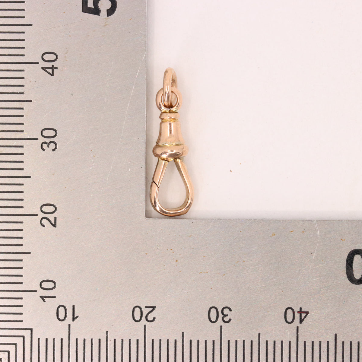 Antique 9ct Rose Gold Albert Dog Clip Clasp Jewellery Making Charm Holder Finding