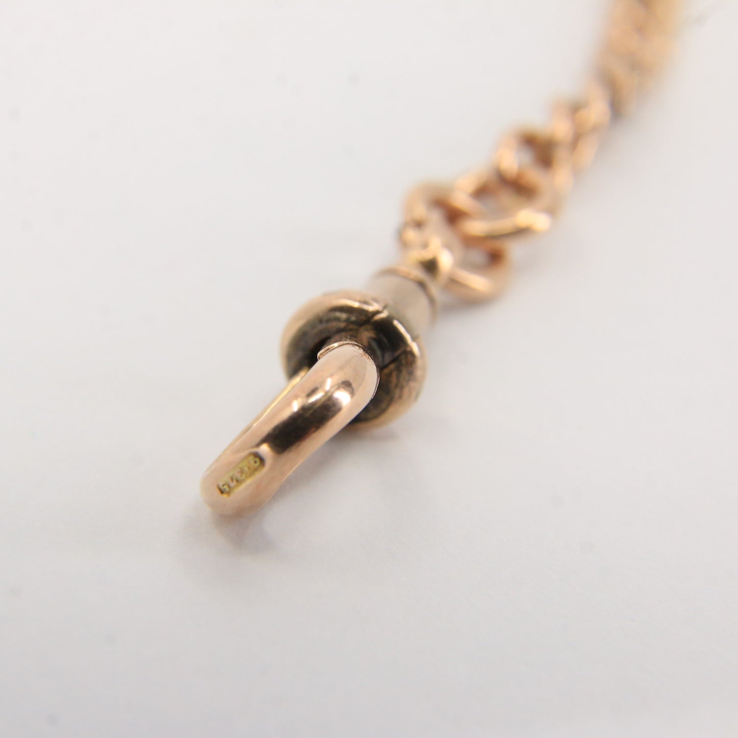 Antique 9ct Hallmarked Gold Watch Chain – 4.2" Swivel T-Bar Extender Gift