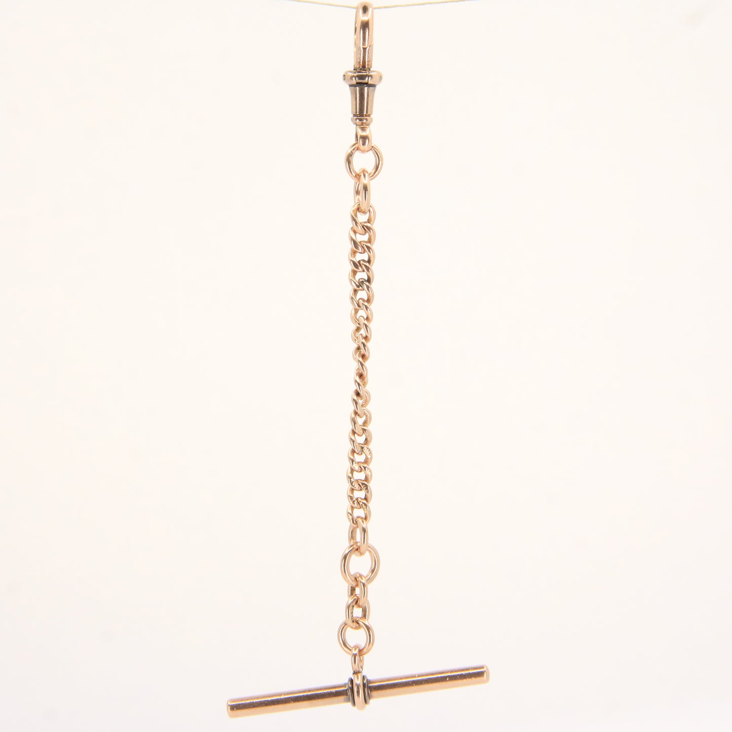 Antique 9ct Hallmarked Gold Watch Chain – 4.2" Swivel T-Bar Extender Gift