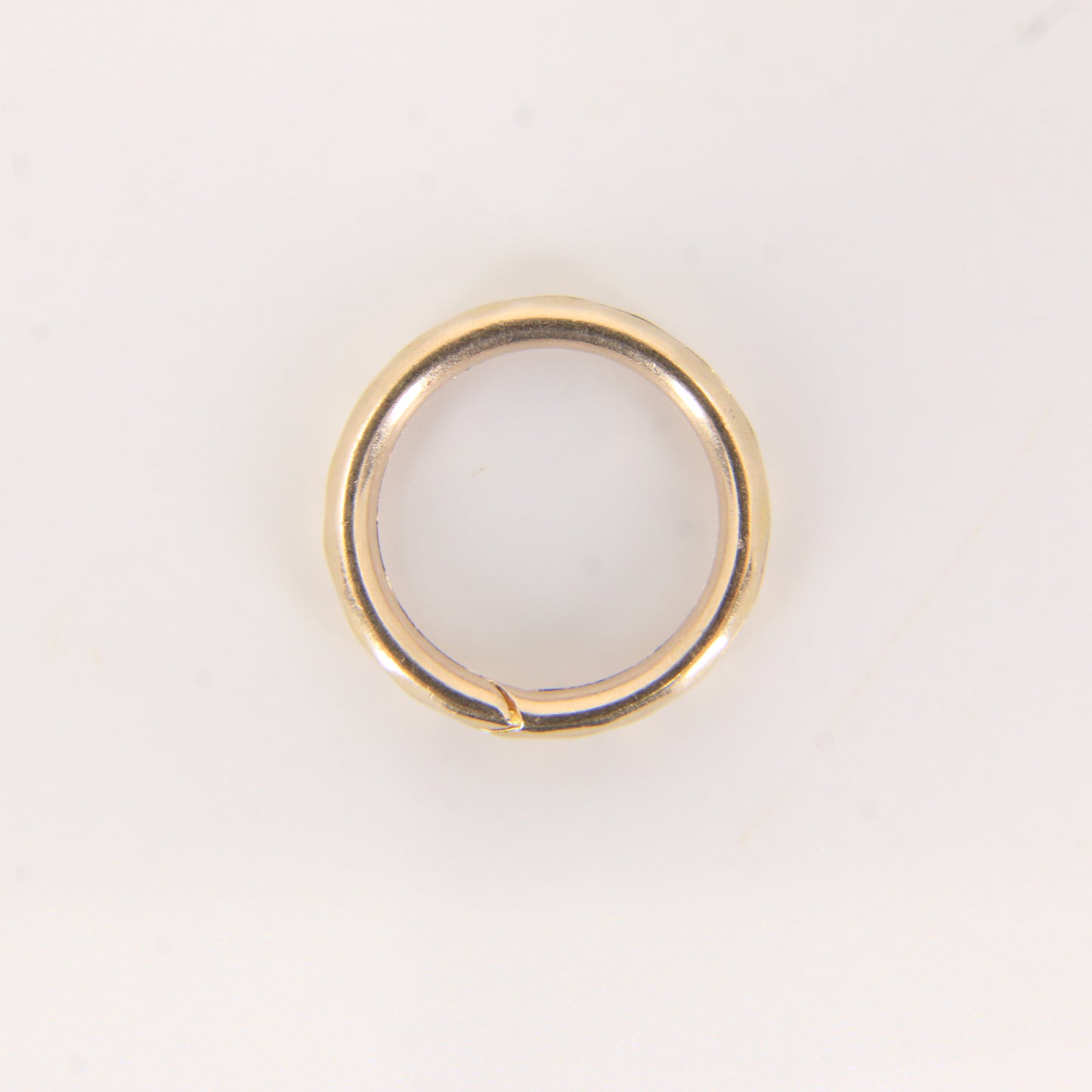 Vintage 9ct Solid Gold Split Ring – 13.5mm Yellow Gold Jump Ring