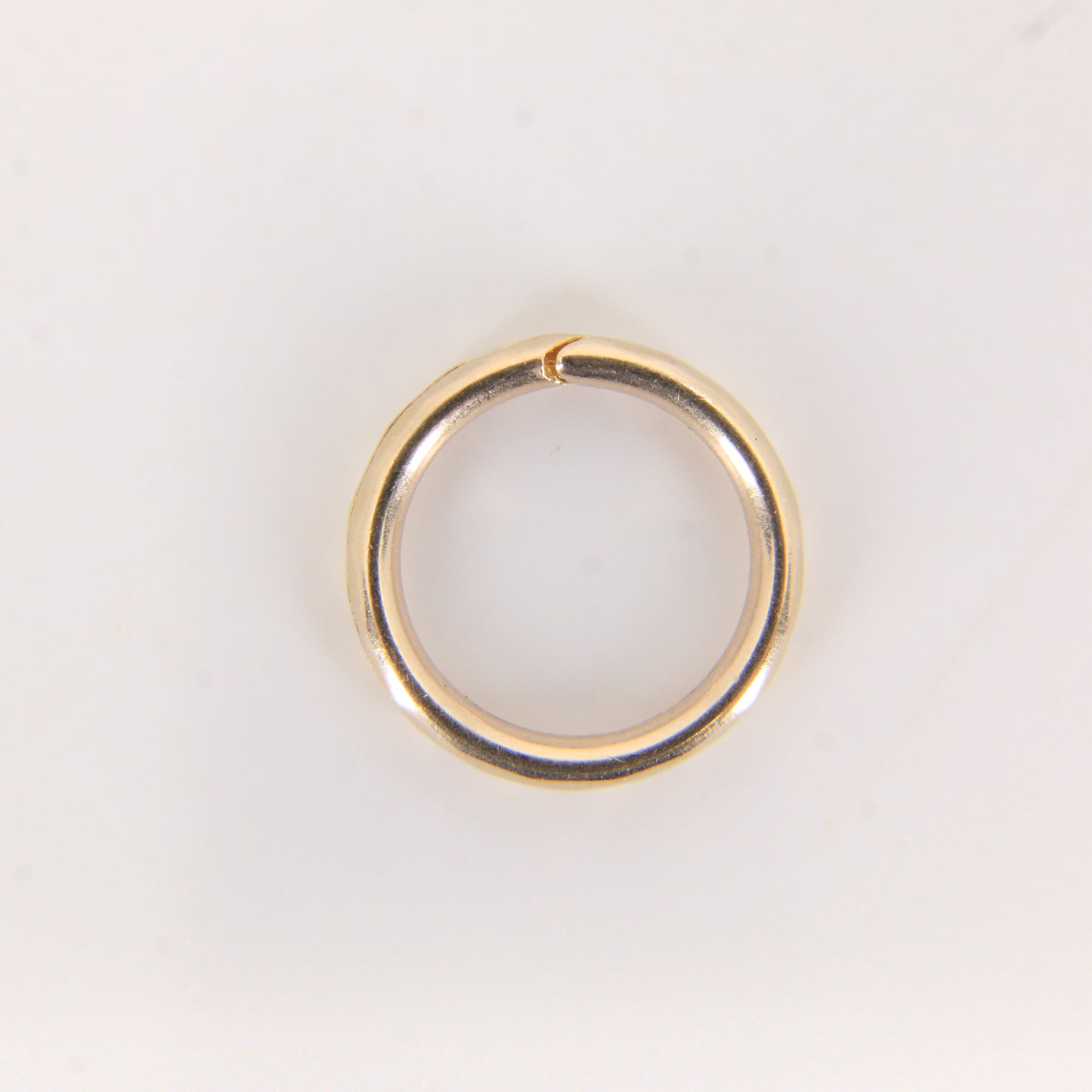 Vintage 9ct Solid Gold Split Ring – 13.5mm Yellow Gold Jump Ring