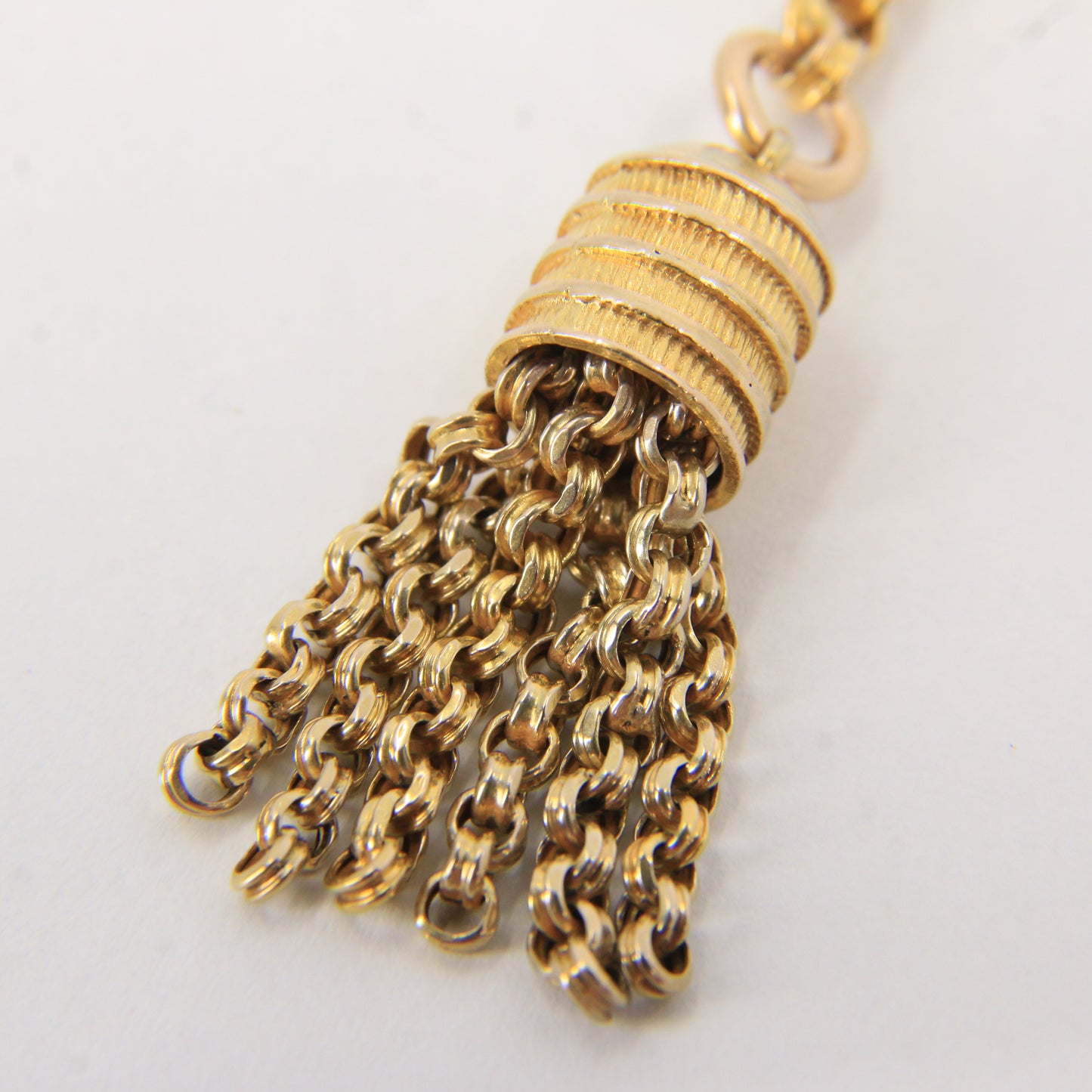 Antique 9ct Solid Gold Tassel T-Bar – Part Albertina Watch Chain Drop