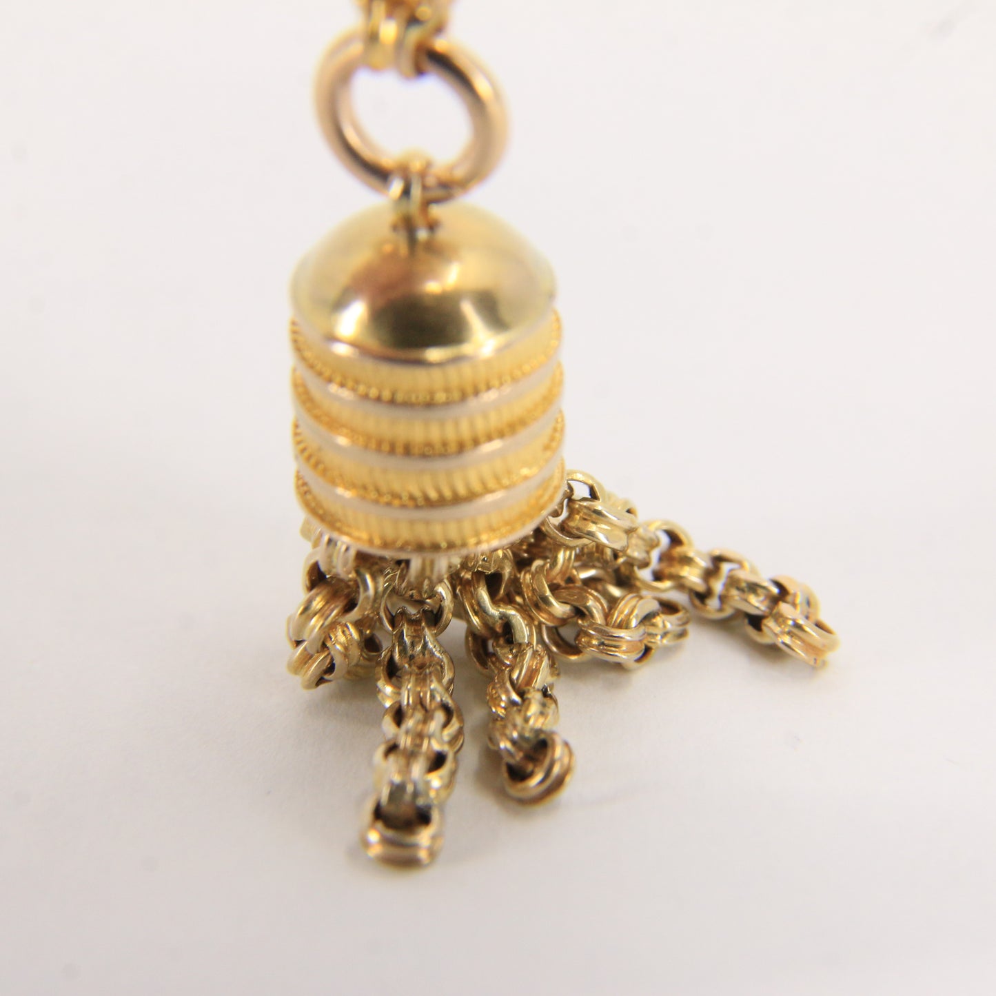 Antique 9ct Solid Gold Tassel T-Bar – Part Albertina Watch Chain Drop