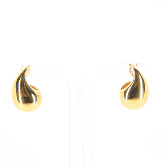 Vintage 9ct Hallmarked Yellow Gold Teardrop Stud Drop Earrings Boxed Gift