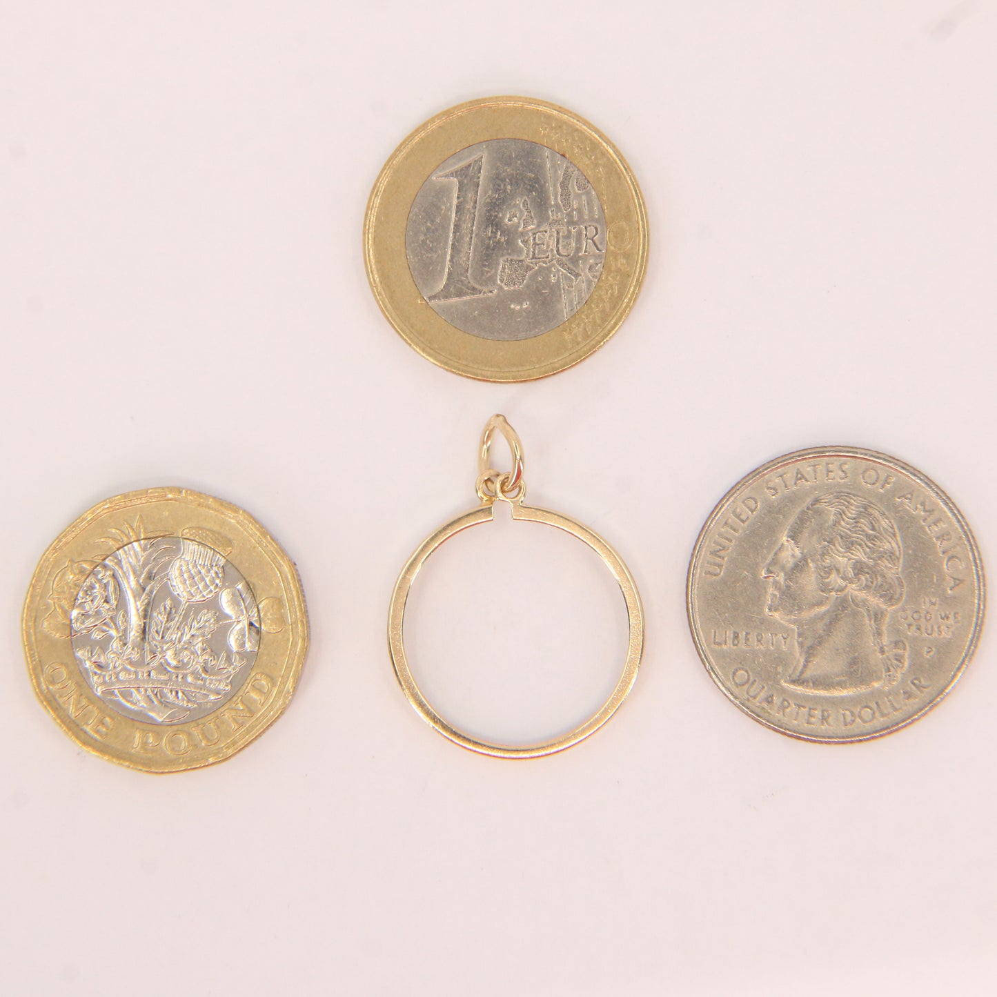 Vintage 9ct Gold Hallmarked Half Sovereign Coin Holder Pendant