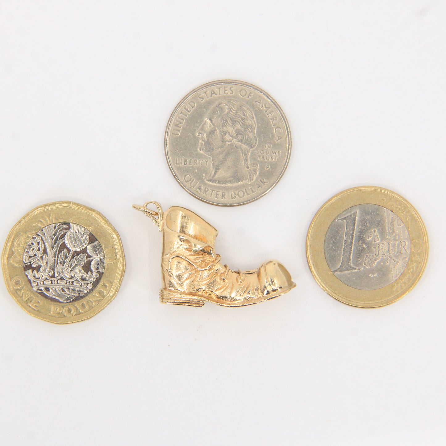 Vintage 9ct Gold Hallmarked Boot Charm Pendant Collectable
