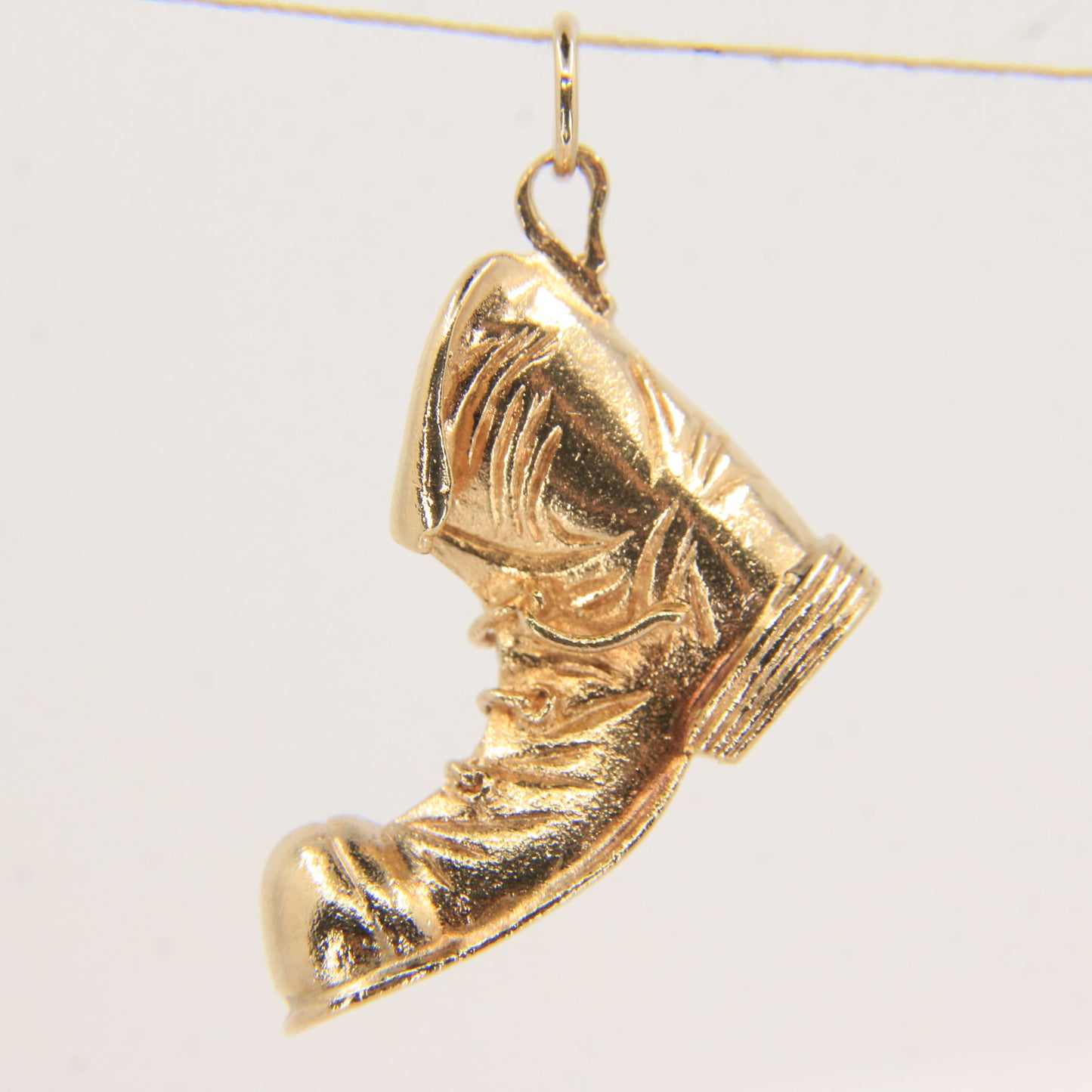 Vintage 9ct Gold Hallmarked Boot Charm Pendant Collectable