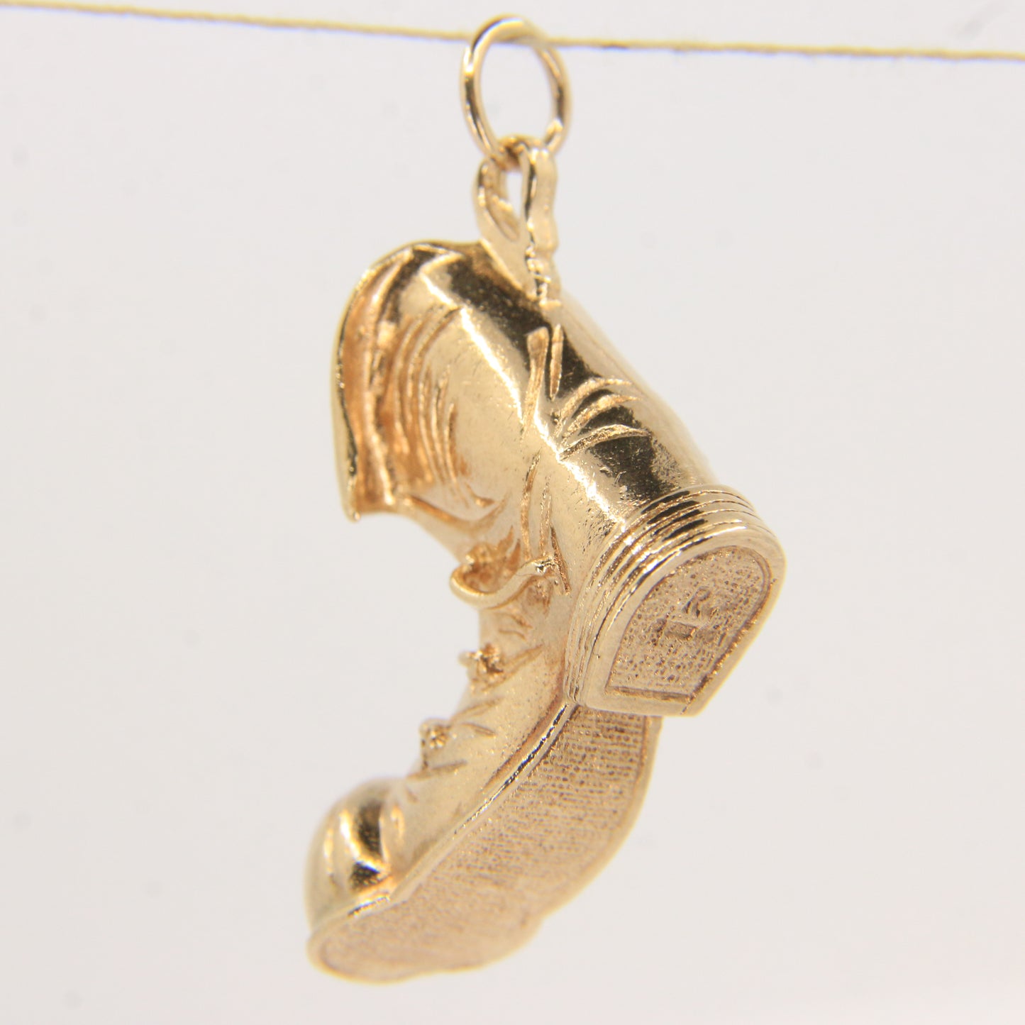 Vintage 9ct Gold Hallmarked Boot Charm Pendant Collectable