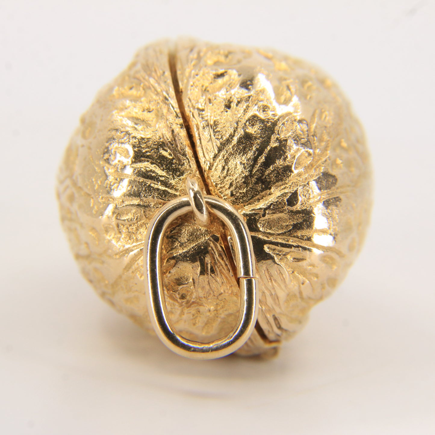 Vintage 9ct Gold Hallmarked Walnut Nut Locket Pendant Charm