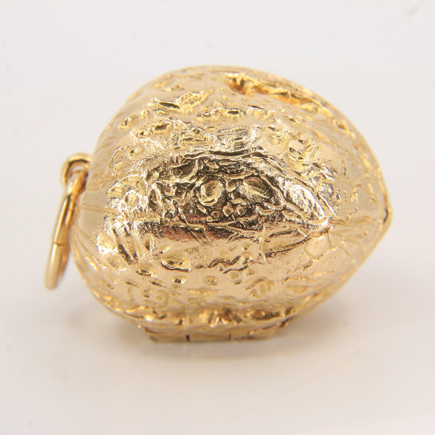 Vintage 9ct Gold Hallmarked Walnut Nut Locket Pendant Charm