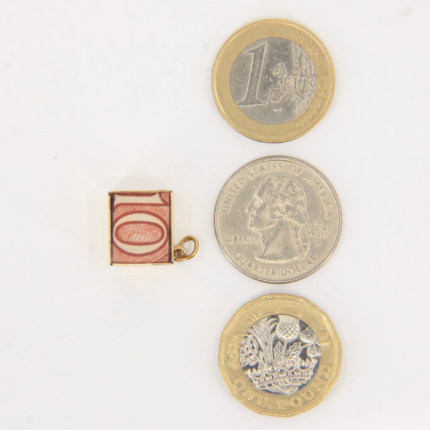 Vintage 9ct Gold Hallmarked Emergency Fund £10 Break Glass Charm