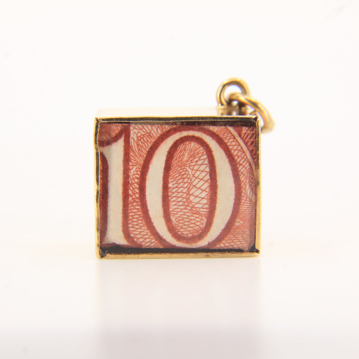 Vintage 9ct Gold Hallmarked Emergency Fund £10 Break Glass Charm
