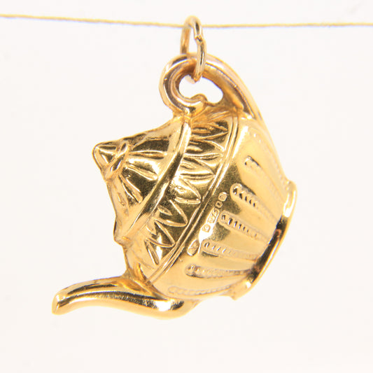 Vintage Georg Jensen 9ct Gold Hallmarked Teapot Charm Pendant