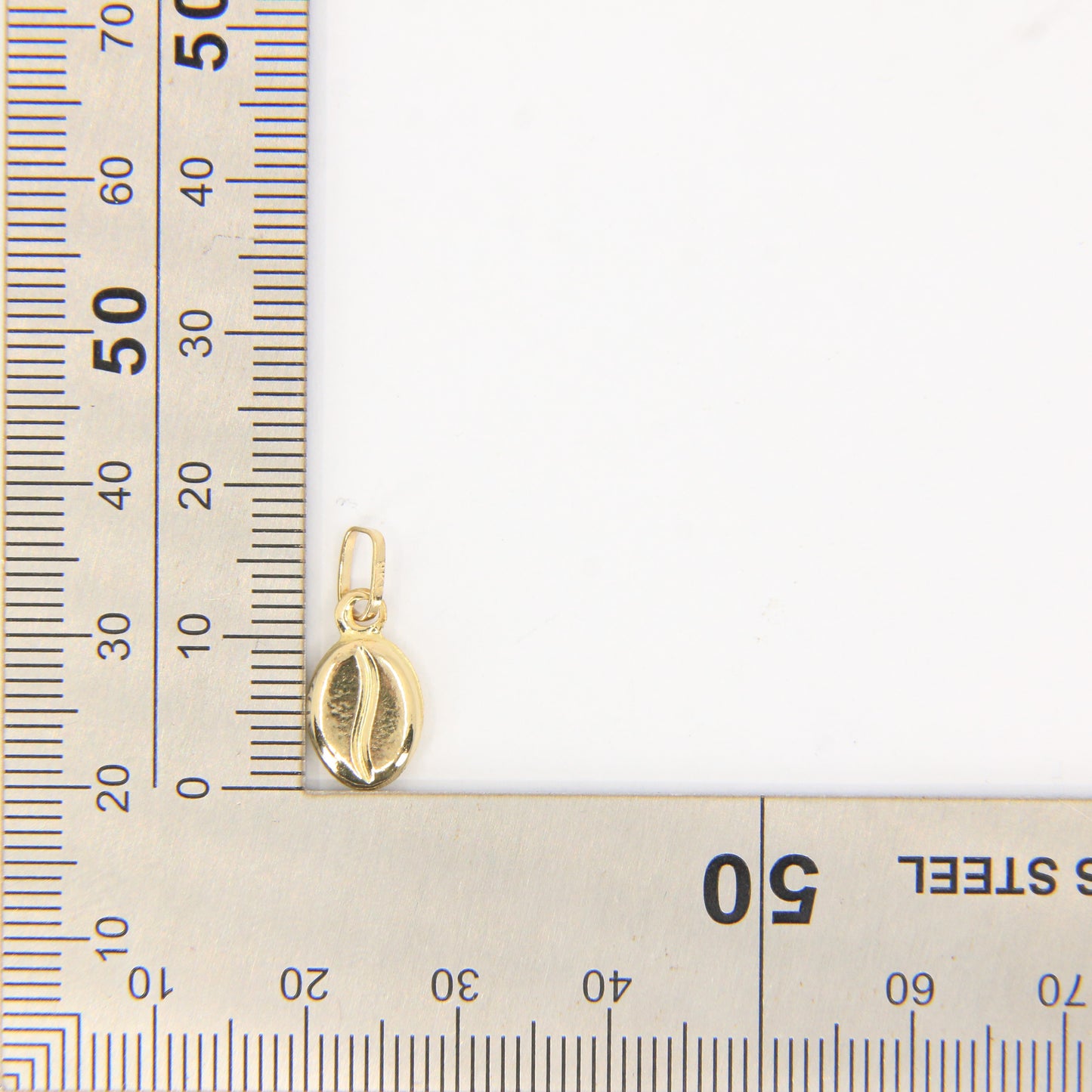 Vintage 9ct Gold Coffee Bean Charm Pendant | Coffee Lover Gift Idea