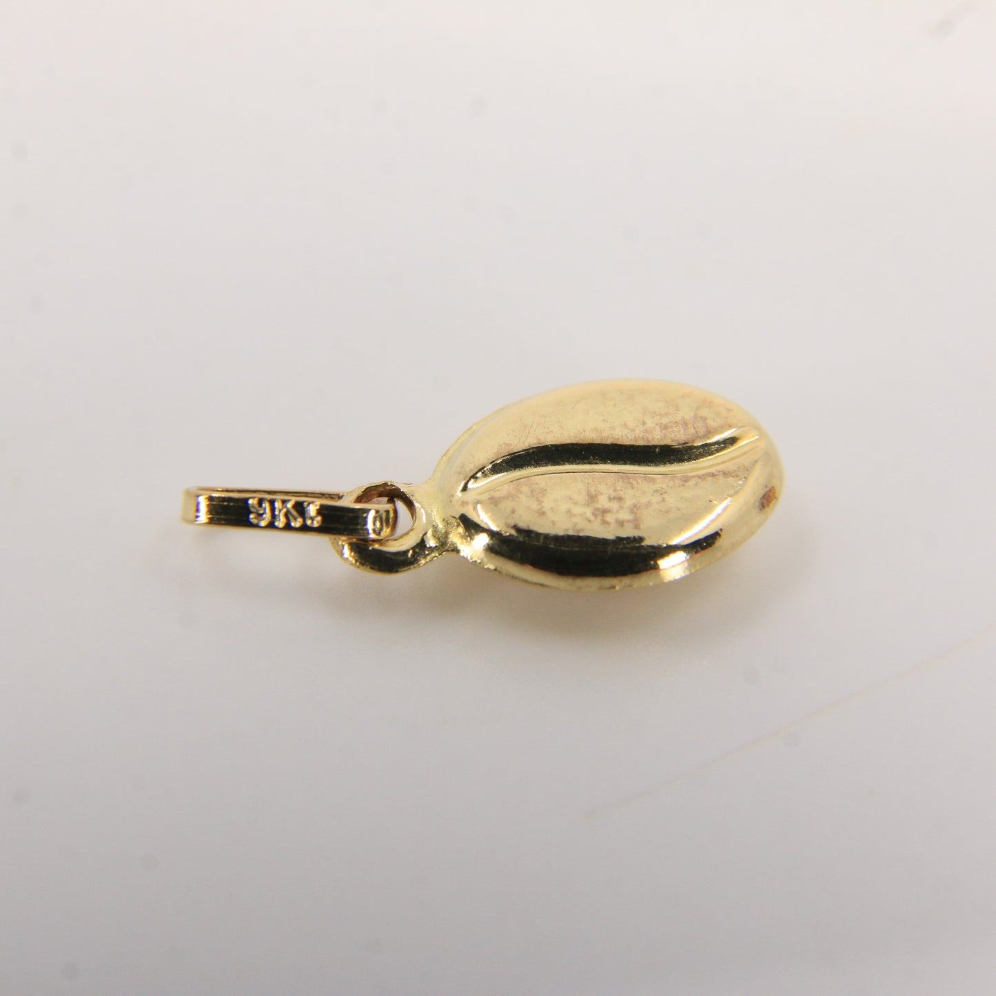 Vintage 9ct Gold Coffee Bean Charm Pendant | Coffee Lover Gift Idea