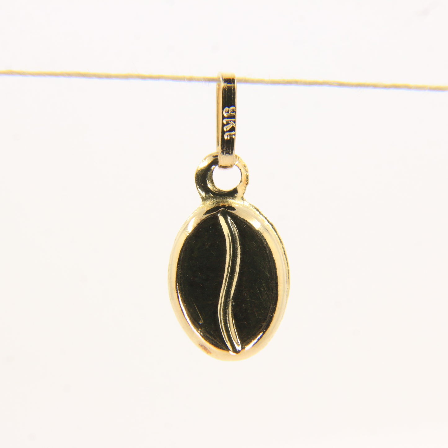 Vintage 9ct Gold Coffee Bean Charm Pendant | Coffee Lover Gift Idea